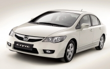 Honda Civic,  , , ,  , White, lights, front